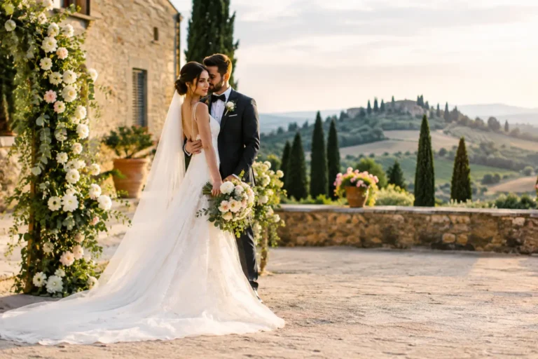 A Tuscan Villa Wedding Example in Soft Light